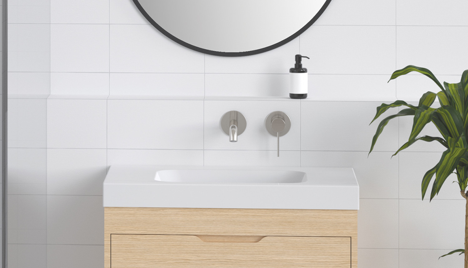 Linea Wall Mounted Basin/Bath Mixer
