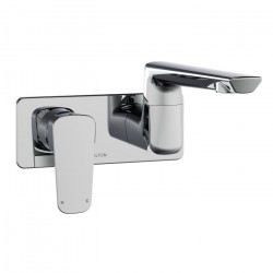 Axiss II Wall Mounted Swivel Basin/Bath Mixer 35mm Left-Handed