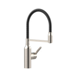 Bex All Pressure Pull Down Sink Mixer Brushed Nickel / Black