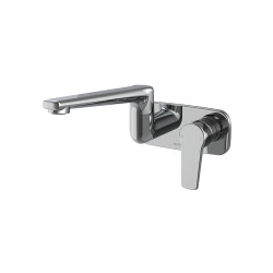 Mx Wall Mounted Swivel Basin/Bath Mixer (Long)