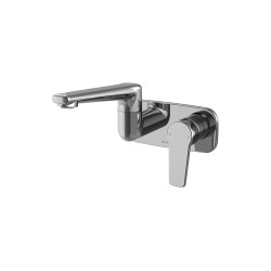 Mx Wall Mounted Swivel Basin/Bath Mixer (Medium)
