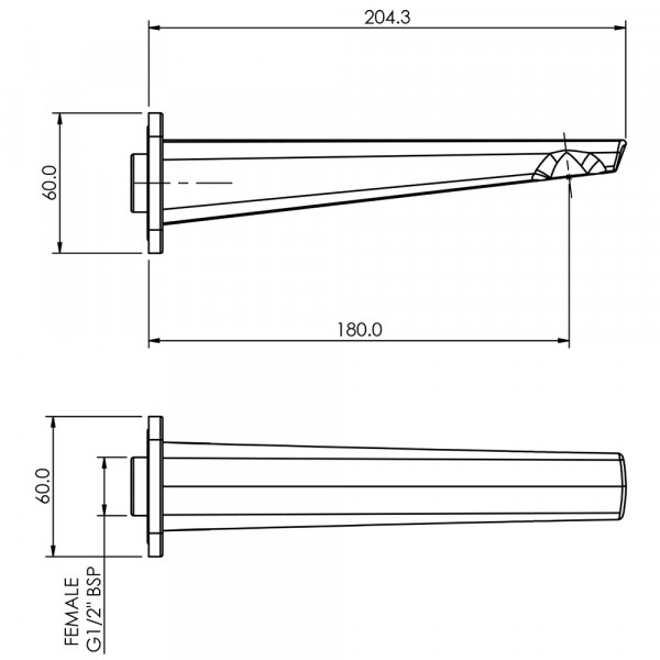 AX2BSC Axiss II Bath Spout Fixed v2