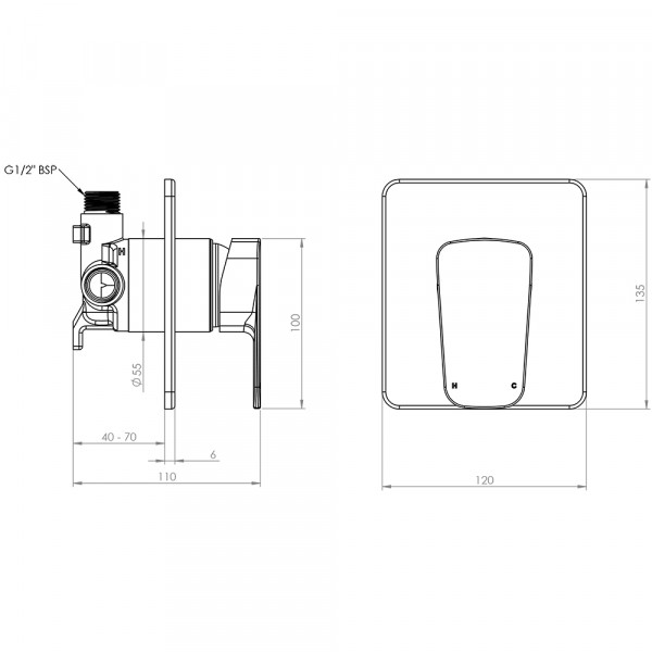 AX2FSPCMC Axiss II Fusion Plus Shower Mixer v2