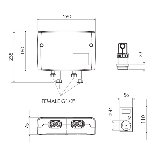 FD SVCSMC Smartview Digital Shower Mixer 02
