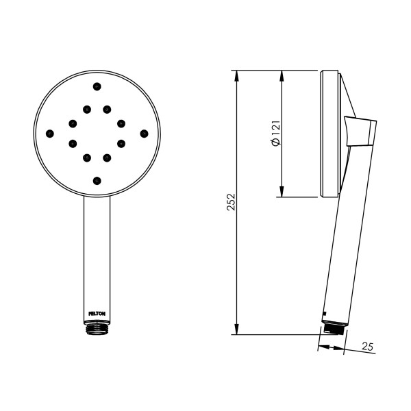 HS0084 Vorlux Shower Handpiece