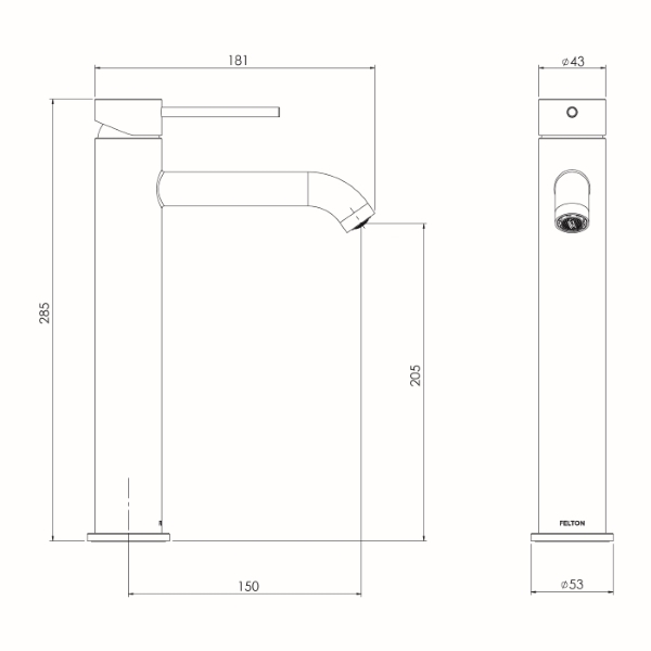 LTBMC Linea Tall Basin Mixer