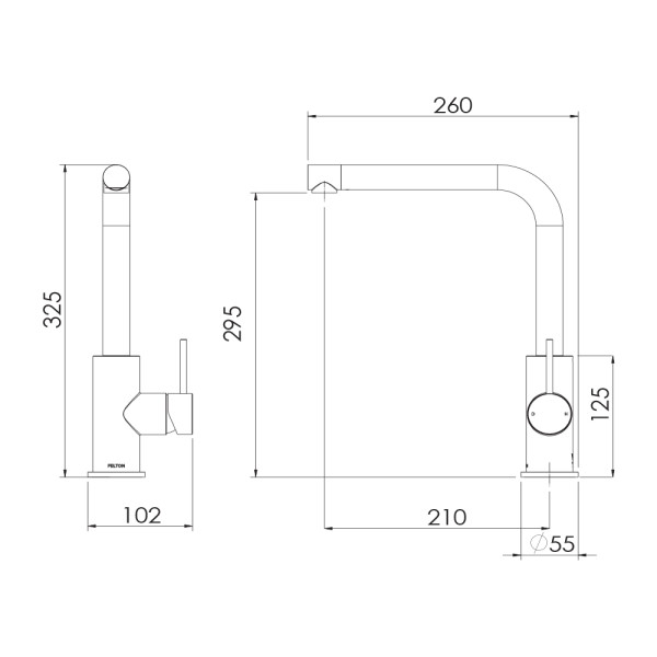 Linea Swivel Sink Mixer