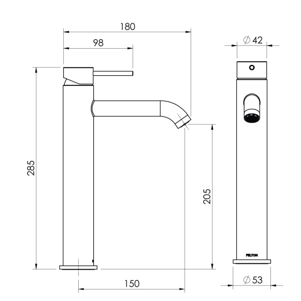 Linea Tall Basin Mixer 02