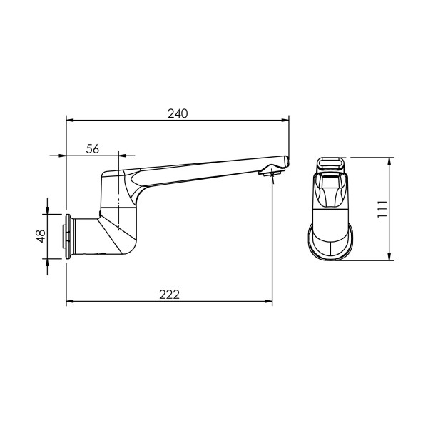 MX Bath Spout Medium