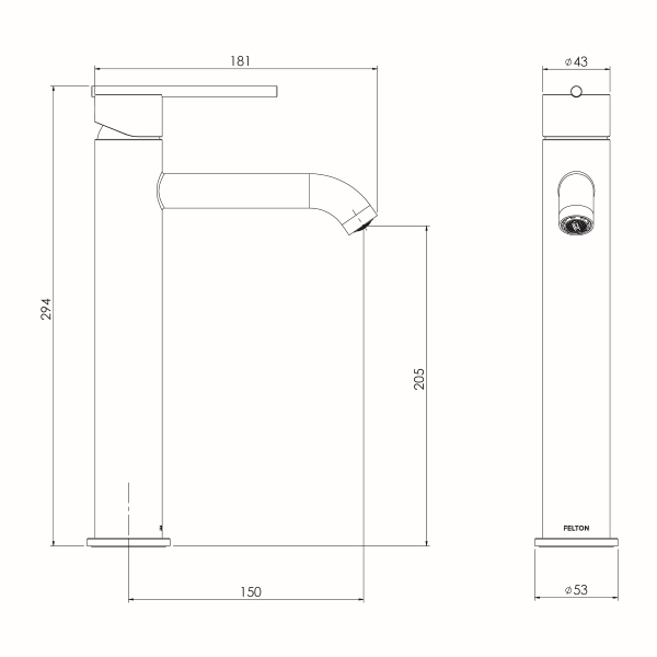 MORTBMC Mor Tall Basin Mixer