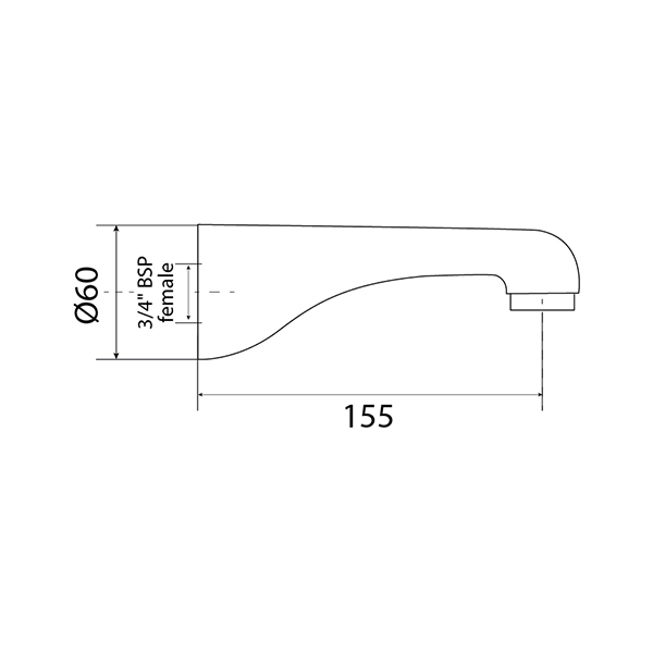 PBSC Pace Bath Spout