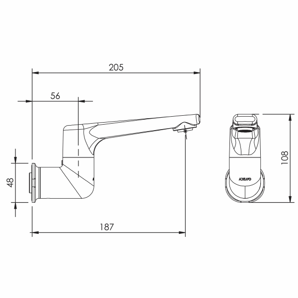 Adesso Sol Bath Spout