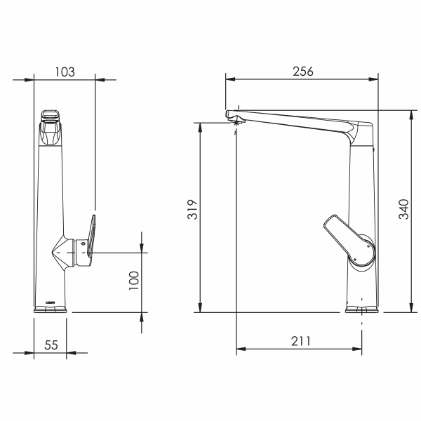 Adesso Sol Sink Mixer