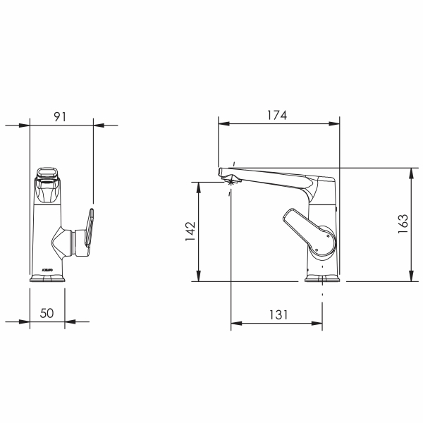 Adesso Sol Swivel Basin Mixer