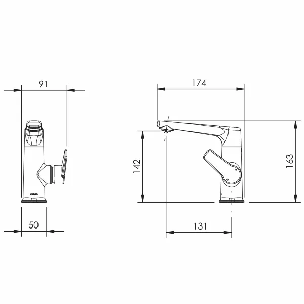 Adesso Sol Swivel Basin Mixer