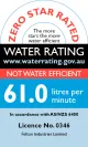 Mains Pressure 0 star 61 litres